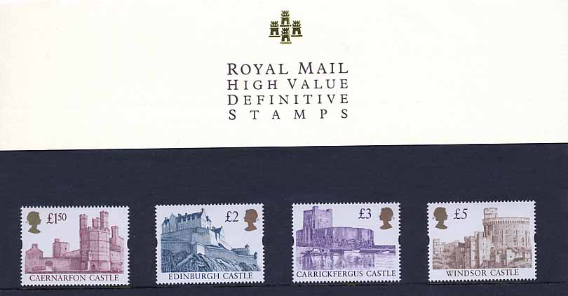 1997 GB - PP D040 - Castle High Values 3rd Series (Ensched�) (4)